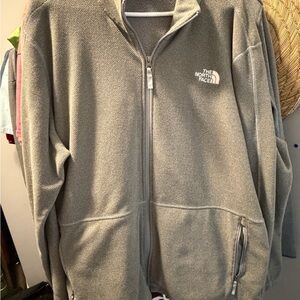 The North Face Men's Zip-Up Gray Sweater